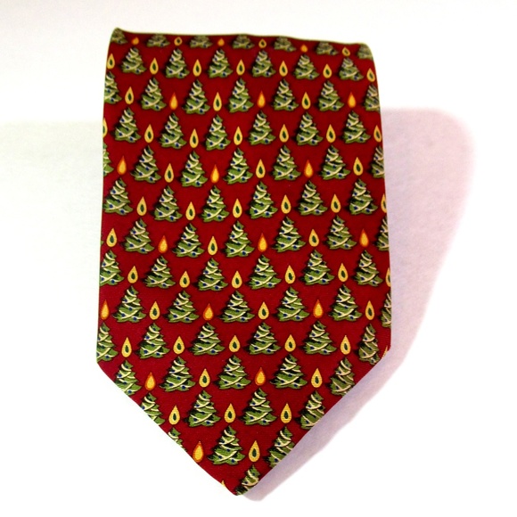 Christmas Tie Christian Tyler 100% Silk England - Picture 1 of 4